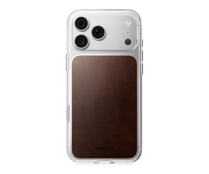 Etui / obudowa na smartfona Nomad Clear Leather Case do iPhone 18 Pro / 17 Pro MagSafe (rustic
